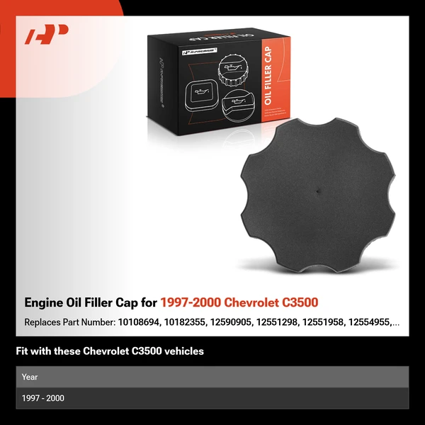 Engine Oil Filler Cap for 1997-2000 Chevrolet C3500