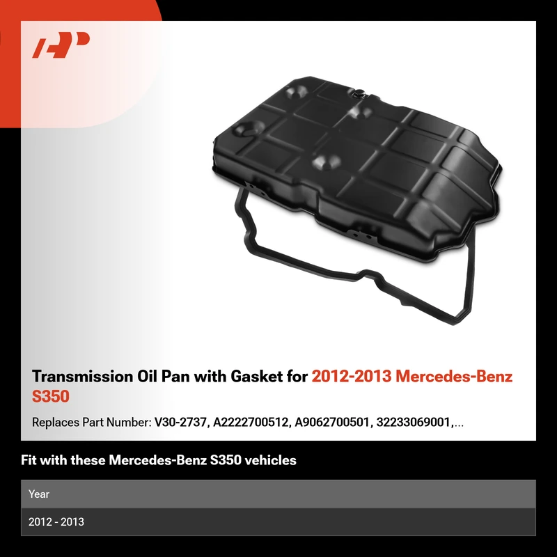 Transmission Oil Pan with Gasket for 2012-2013 Mercedes-Benz S350