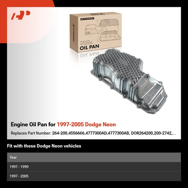 Engine Oil Pan for 1997-2005 Dodge Neon