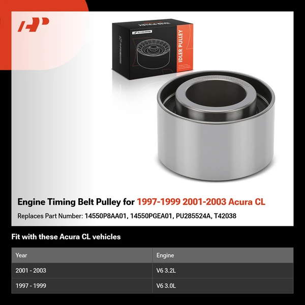Engine Timing Belt Pulley for 1997-1999 2001-2003 Acura CL