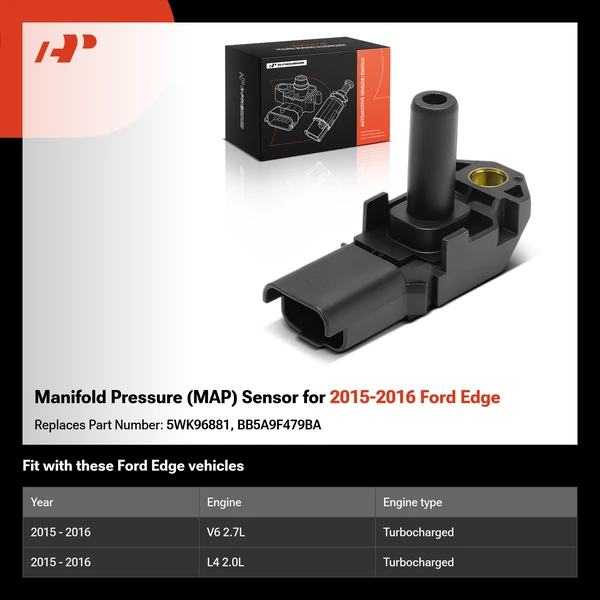 Manifold Pressure (MAP) Sensor for 2015-2016 Ford Edge