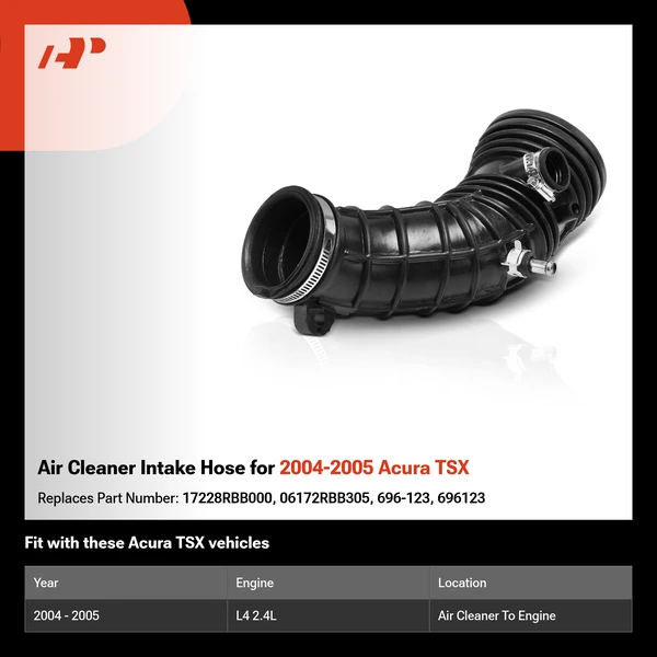 Air Cleaner Intake Hose for 2004-2005 Acura TSX