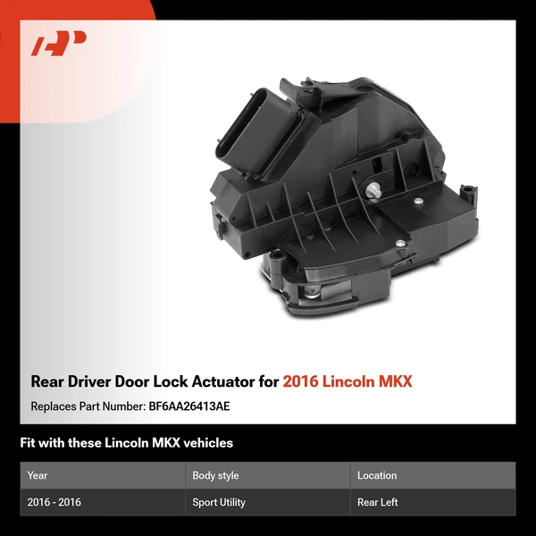 Rear Driver Door Lock Actuator for 2016 Lincoln MKX