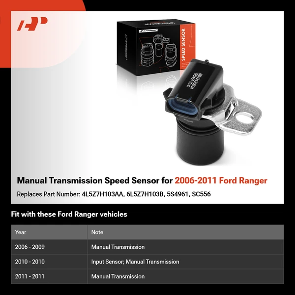 Manual Transmission Speed Sensor for 2006-2011 Ford Ranger