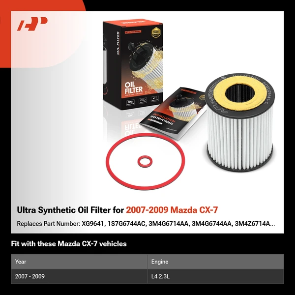 Ultra Synthetic Oil Filter for 2007-2009 Mazda CX-7