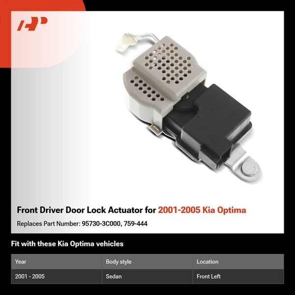 Front Driver Door Lock Actuator for 2001-2005 Kia Optima