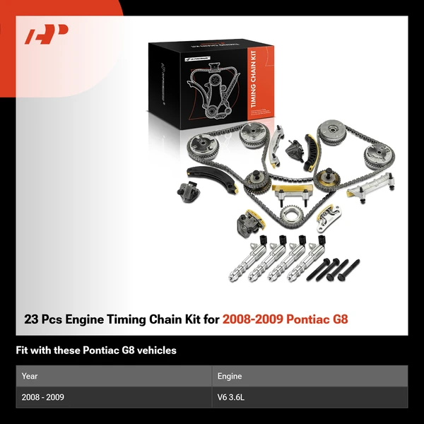 23 Pcs Engine Timing Chain Kit for 2008-2009 Pontiac G8