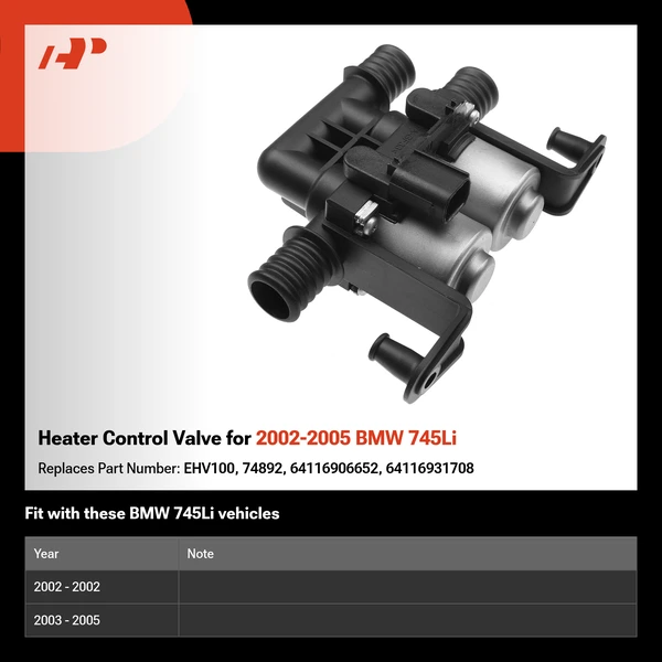 Heater Control Valve for 2002-2005 BMW 745Li