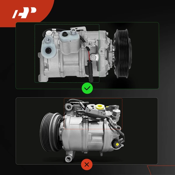 AC Compressor with Clutch with 5-Groove Pulley A-Premium APACC498