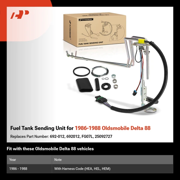 Fuel Tank Sending Unit for 1986-1988 Oldsmobile Delta 88