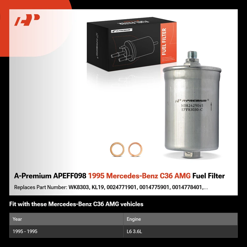 A-Premium APEFF098 1995 Mercedes-Benz C36 AMG Fuel Filter