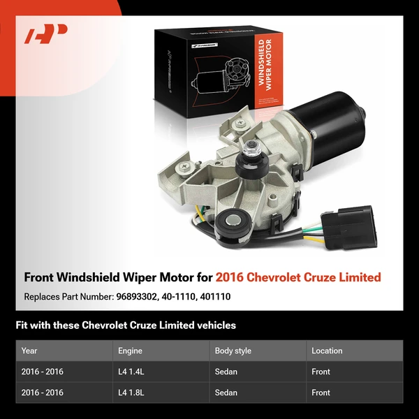 Front Windshield Wiper Motor for 2016 Chevrolet Cruze Limited
