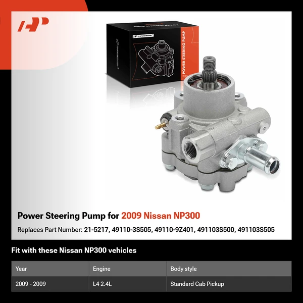 Power Steering Pump for 2009 Nissan NP300