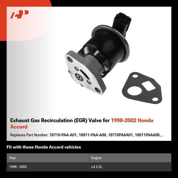 Exhaust Gas Recirculation (EGR) Valve for 1998-2002 Honda Accord