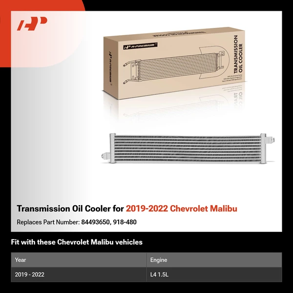 Transmission Oil Cooler for 2019-2022 Chevrolet Malibu