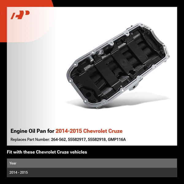 Engine Oil Pan for 2014-2015 Chevrolet Cruze