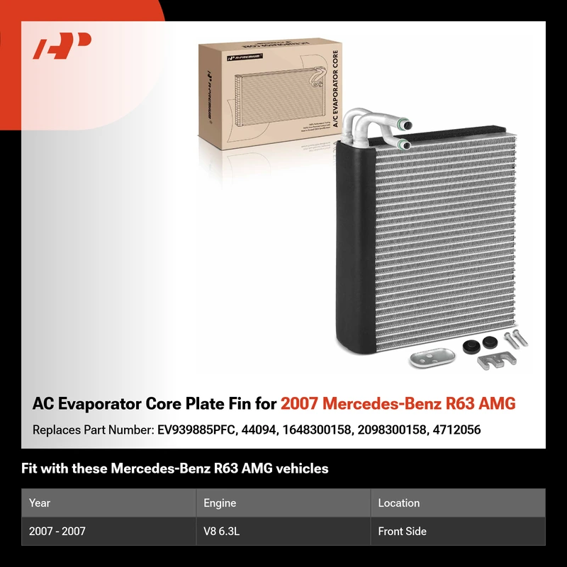 AC Evaporator Core Plate Fin for 2007 Mercedes-Benz R63 AMG