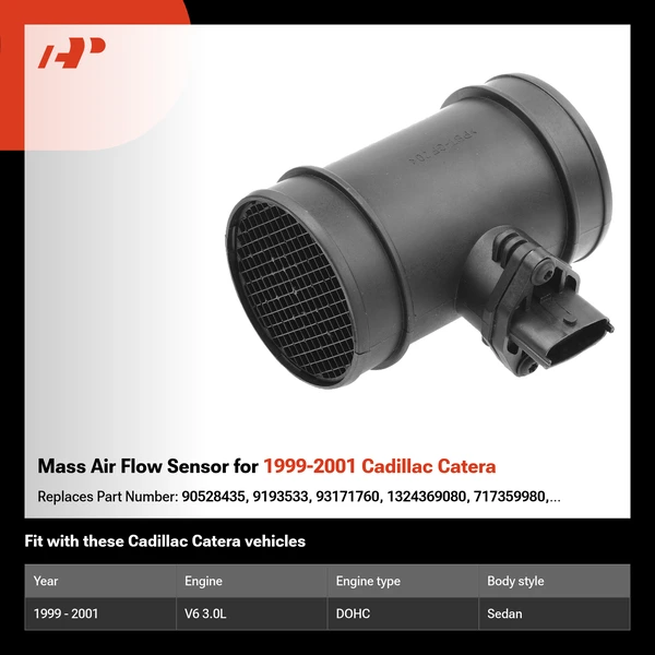 Mass Air Flow Sensor for 1999-2001 Cadillac Catera