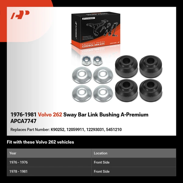 1976-1981 Volvo 262 Sway Bar Link Bushing A-Premium APCA7747