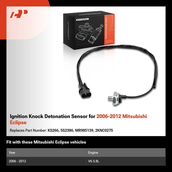Ignition Knock Detonation Sensor for 2006-2012 Mitsubishi Eclipse