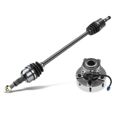 Rear Passenger CV Axle Shaft & Hub Bearing