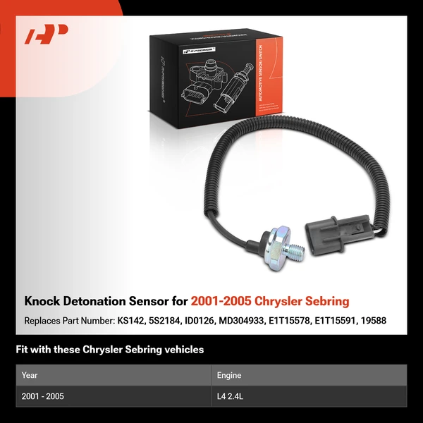 Knock Detonation Sensor for 2001-2005 Chrysler Sebring