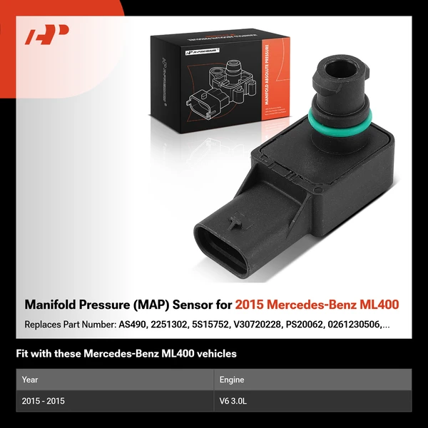 Manifold Pressure (MAP) Sensor for 2015 Mercedes-Benz ML400