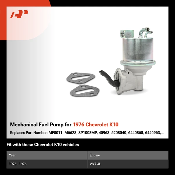 Mechanical Fuel Pump for 1976 Chevrolet K10