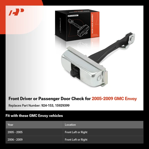 Front Driver or Passenger Door Check for 2005-2009 GMC Envoy