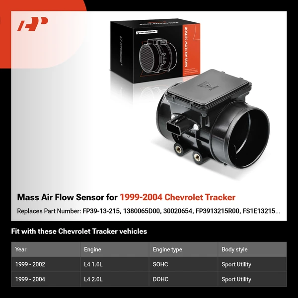 Mass Air Flow Sensor for 1999-2004 Chevrolet Tracker