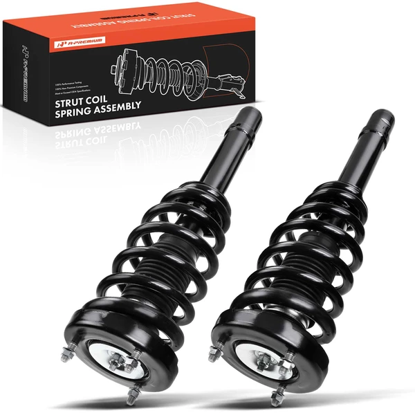 2-Pc Strut and Coil Spring Assembly Set Front Driver & Passenger A-Premium APSA0412
