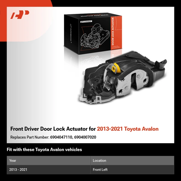 Front Driver Door Lock Actuator for 2013-2021 Toyota Avalon