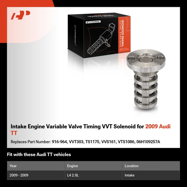 Intake Engine Variable Valve Timing VVT Solenoid for 2009 Audi TT