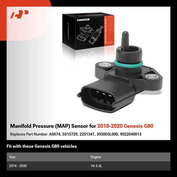 Manifold Pressure (MAP) Sensor for 2018-2020 Genesis G80