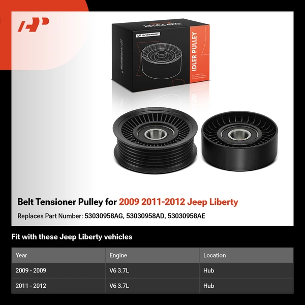 Belt Tensioner Pulley for 2009 2011-2012 Jeep Liberty