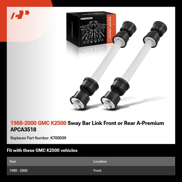 1988-2000 GMC K2500 Sway Bar Link Front or Rear A-Premium APCA3518