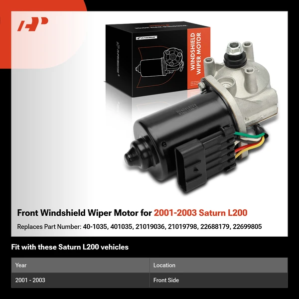 Front Windshield Wiper Motor for 2001-2003 Saturn L200