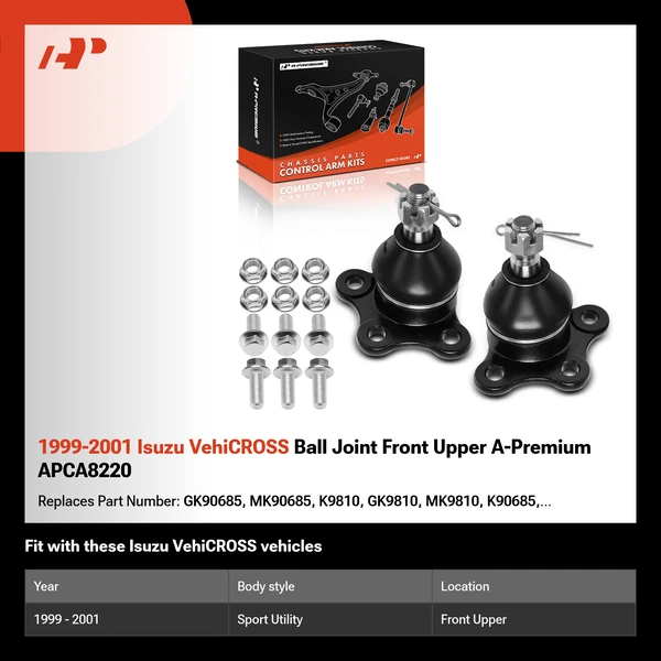 1999-2001 Isuzu VehiCROSS Ball Joint Front Upper A-Premium APCA8220