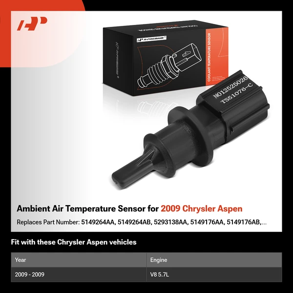 Ambient Air Temperature Sensor for 2009 Chrysler Aspen