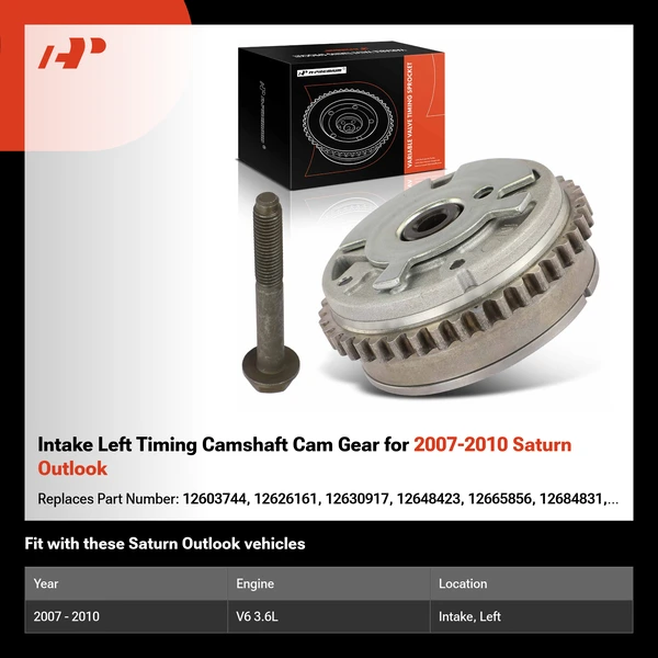 Intake Left Timing Camshaft Cam Gear for 2007-2010 Saturn Outlook