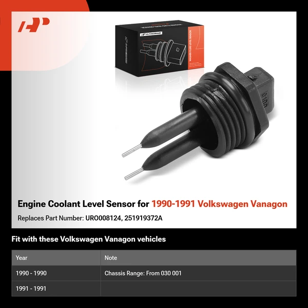 Engine Coolant Level Sensor for 1990-1991 Volkswagen Vanagon