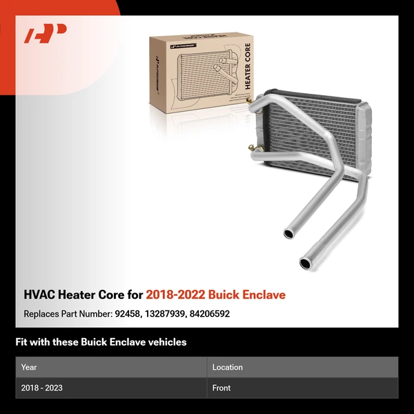 HVAC Heater Core for 2018-2022 Buick Enclave