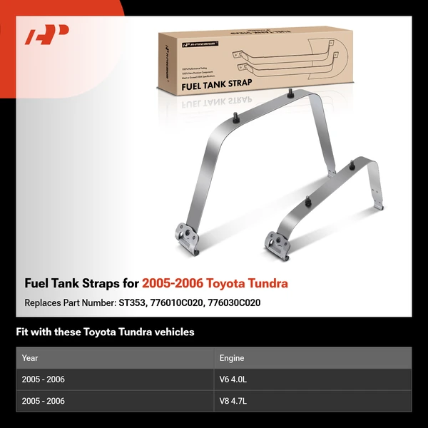 Fuel Tank Straps for 2005-2006 Toyota Tundra