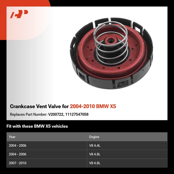 Crankcase Vent Valve for 2004-2010 BMW X5