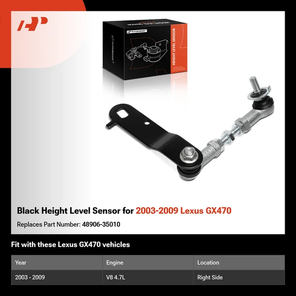 Black Height Level Sensor for 2003-2009 Lexus GX470