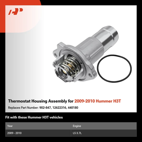 Thermostat Housing Assembly for 2009-2010 Hummer H3T