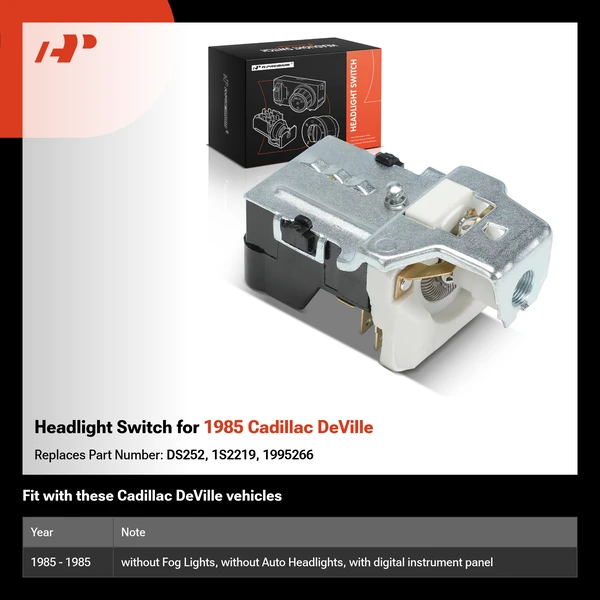 Headlight Switch for 1985 Cadillac DeVille