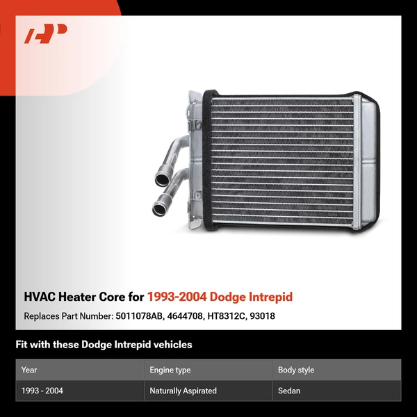 HVAC Heater Core for 1993-2004 Dodge Intrepid
