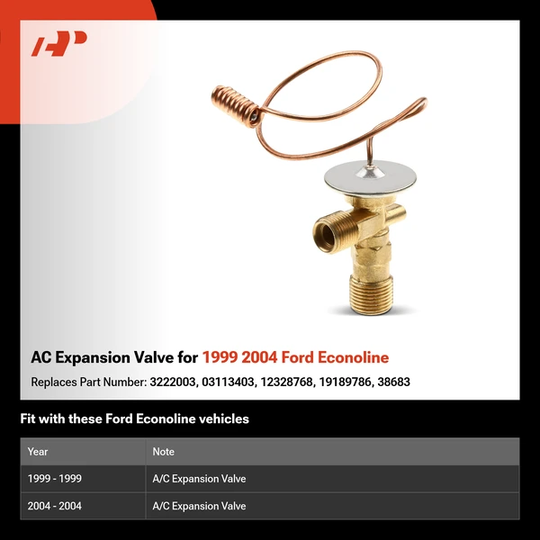 AC Expansion Valve for 1999 2004 Ford Econoline