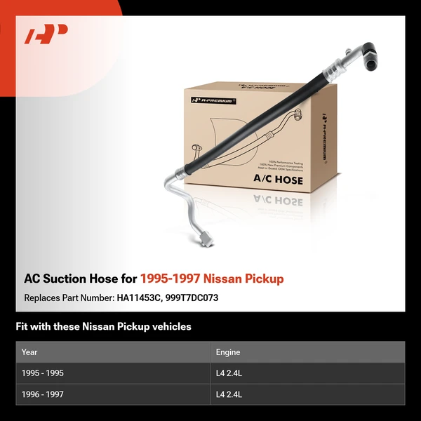 AC Suction Hose for 1995-1997 Nissan Pickup